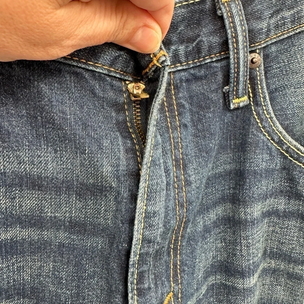 LEVIS 569 loose fit straight leg men casual gangster grunge denim jean short 32